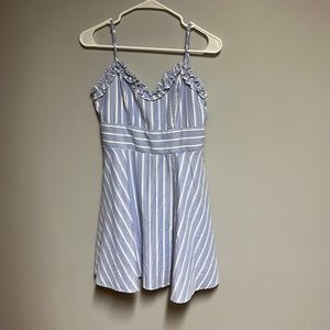 Blue mini dress